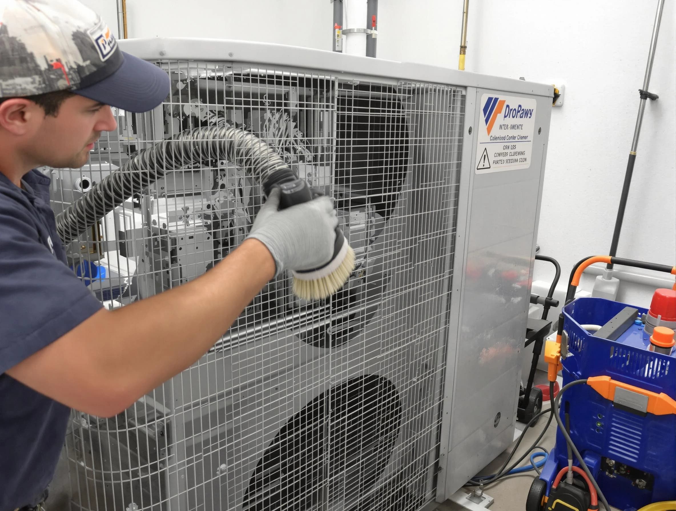 Redan Air Duct Cleaning specialist performing precision AC coil cleaning for improved system performance in Redan