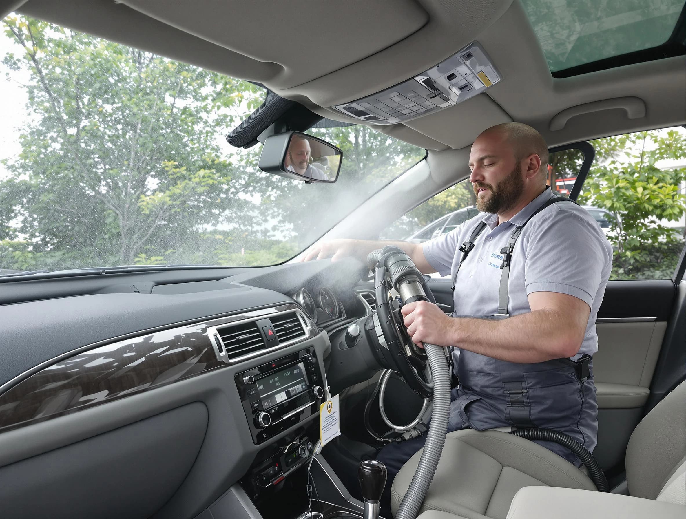 Redan Air Duct Cleaning specialist performing professional car duct cleaning in Redan