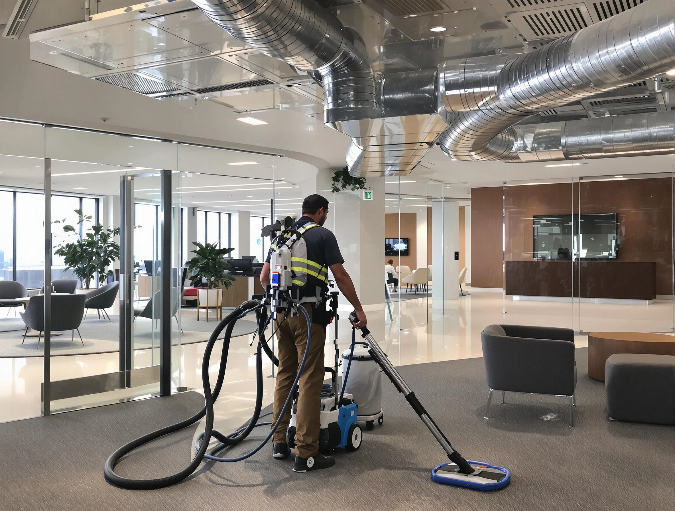 Commercial duct cleaning service by Redan Air Duct Cleaning in Redan